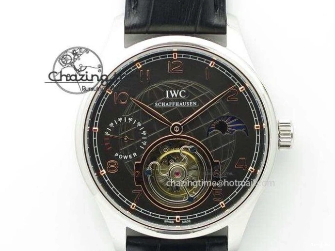 MIROTIME 0203 Portuguese Real PR IW500106 ZF 1:1 Best Edition Grey Dial On Black Leather Strap A52010 V Versatile 7306